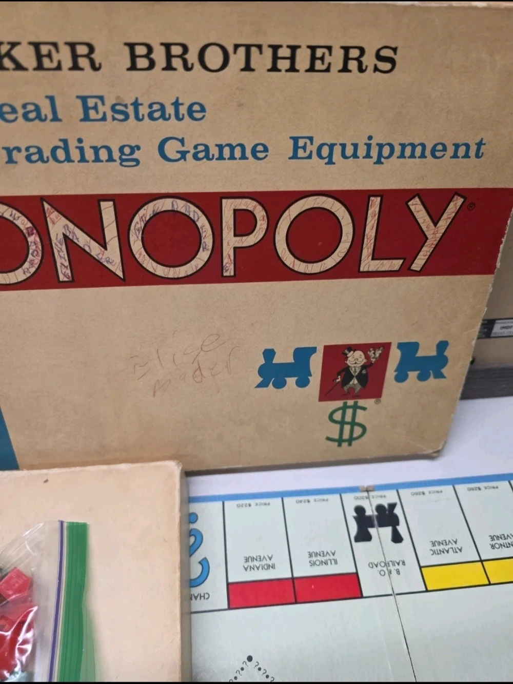 Parker Brothers Monopoly Board Game – Classic Edition (Beige/Red/Green)